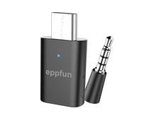 eppfun USB-C Bluetooth 5.2 Audio Adapter for PS5 PC | APTX-Adaptive Transmitter Dongle, Works with Headphones/ Earbuds/ Speakers