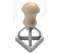 Eppicotispai 1-3/4-Inch Aluminum Triangular Ravioli Stamp with Beechwood Handle