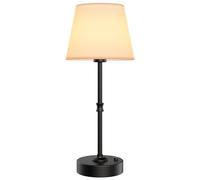 EppieBasic Rechargeable Table Lamp Cordless: Fast Charging & Long Lasting - 2700K Warm Light Vintage Black Lamps for Women Housewife - Living Room Dining Bedroom
