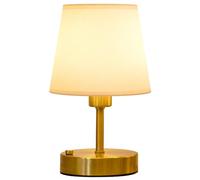 EppieBasic Rechargeable Table Lamp Cordless: Fast Charging & Long Lasting - 2700K Warm Light Vintage Small Gold Lamps for Women Housewife - Living Room Bedroom