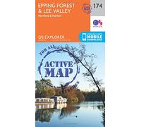 Epping Forest & Lee Valley Map | Weatherproof | Hertford & Harlow | Ordnance Survey | OS Explorer Active Map 174 | England | Walks | Hiking | Maps | Adventure