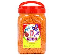 Eppingwin 2.5 lb Wholesale Large Pony Beads (6x9 mm) Bucket, Easy Storage Beads Bulk, Over 4500 Pony Bead for Jewelry Making, Crafts (Orange)