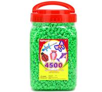 Eppingwin 2.5 lb Wholesale Large Pony Beads (6x9 mm) Bucket, Easy Storage Beads Bulk, Over 4500 Pony Bead for Jewelry Making, Crafts (Bright Green)