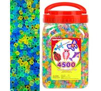 Eppingwin 4500pcs Wholesale Large Pony Beads (6x9 mm) Bucket, Easy Storage Kandi Bead Bulk for Halloween Christmas, Beads for Jewelry Making Crafts (Glow in The Dark)