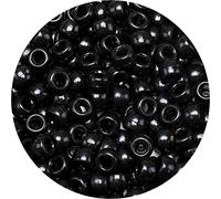 Eppingwin Beads and Bead assortments (1000 Pony Beads-Black Solid)…