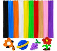 Eppingwin Multi-Colored Pipe Cleaners for Crafts, 12 inch Chenille Stems, Pipe Cleaners Craft Supplies for Art, DIY Projects (Multi-Colored)