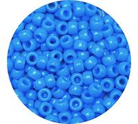 Eppingwin Pony Beads (1000 pcs, light blue, solid, plastic, round, 9 mm)