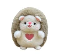 EPRHAY 23cm Ultra-Soft Cute Hedgehog Plush Toy Fluffy Stuffed Animal with Pink Heart Huggable Adorable Cuddly Playmate