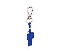 EPRHAY Colorful Rhinestone Human Keychain,Glitter Crystal Humanoid Shape Purse Charms Keychain，Bling Fake Diamond Key Ring Pendant Accessories,Car Key Handbag Backpack Decorations Ornaments (Blue)