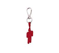 EPRHAY Colorful Rhinestone Human Keychain,Glitter Crystal Humanoid Shape Purse Charms Keychain，Bling Fake Diamond Key Ring Pendant Accessories,Car Key Handbag Backpack Decorations Ornaments (Red)