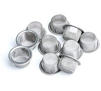 EPRHY 10pcs 0.5Inch Diameter Crystal Tobacco Pipe Stainless Steel Mental Screen Filters for Crystal Smoking Pipes