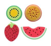 EPRHY Puff Loofah Set of 4 Fun Fruit Sponges, Multicolor, Polyvinyl Chloride