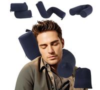 EPROICKS Travel Neck Pillow, Aeroplane Neck Pillow, Travel Pillow, Memory Foam, Can Bend, Neck Support Pillow, Travel Pillow for Train, Car, Travel Gadgets (Yoga Blue)