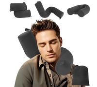 EPROICKS Travel Neck Pillow, Aeroplane Neck Pillow, Travel Pillow, Memory Foam, Can Bend, Neck Support Pillow, Travel Pillow for Train, Car, Travel Gadgets (Yoga Grey)