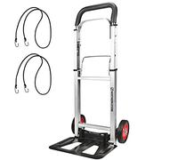 EPROSMIN Folding Sack Truck | 90 kg Capacity Adjustable Aluminium Framed Folding Trolley With 6'' Wheels
