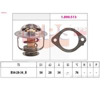 EPS 1.880.521 Thermostat, coolant for MITSUBISHI