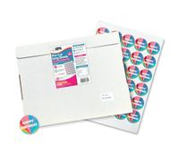 EPS Easy-Print Pre-Cut Icing Sheets with 1.5" / 3.8cm Circles (25 Pack) | 25 Pack, Pre-Cut Design, Easy-Print, 1.5" Circles, 30 Circles per Sheet,750 Cupcake Toppers per Pack