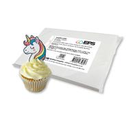 EPS Edible Wafer Card - Pack of 25 Plain White A4 Edible Sheets - Double Thickness Wafer Paper/Rice Paper (0.6mm-0.65mm) - for Edible Printing Cake