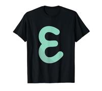 Epsilon - Fifth Letter of the Gr lphabet Value Graphic T-Shirt, Men, Black, XL