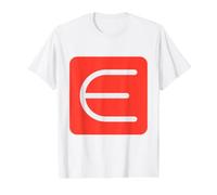 Epsilon - Fifth Letter of the Gr lphabet Value Graphic T-Shirt, Men, White, L