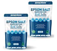 Epsom Bath Salts 1kg - Lavender, Jasmine & Sandalwood Scent | Natural Magnesium Sulphate | Calming Bath Soak for Deep Relaxation, Sleep Support & Muscle Recovery (Pack of 2)
