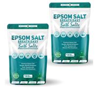 Epsom Bath Salts 1kg - Peppermint, Eucalyptus, Hyssop & Rosemary Scent | Natural Magnesium Sulphate | Calming Bath Soak for Deep Relaxation, Sleep Support & Muscle Recovery (Pack of 2)
