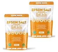 Epsom Bath Salts 1kg - Rosemary, Grapefruit, Orange, Peppermint & Cinnamon Scent | Natural Magnesium Sulphate | Calming Bath Soak for Deep Relaxation, Sleep Support & Muscle Recovery (Pack of 2)