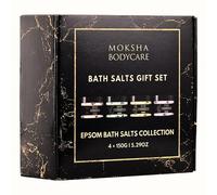 Epsom Bath Salts Gift Set - Relaxing Bath Soak Giftset 4pcs with Essential Oils, Muscle Recovery & Stress Relief, Spa Gift for Women & Men, Birthday, Christmas, Self-Care Gift Box