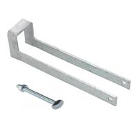 Epsom Door Handle 12" Throw Over Loop for 2" Gates 300mm Heavy-Duty Steel Gate Latch Rust-Resistant Weatherproof Gate Hardware 4mm Thick (Galvanized Finish)