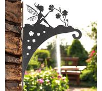 Epsom Door Handle Decorative Metal Hanging Basket Brackets - Heavy-Duty Wall Hooks for Garden Planters, Bird Feeders & Outdoor Décor - Fairy, Animal & Nature-Inspired Designs (Fairy)