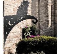 Epsom Door Handle Decorative Metal Hanging Basket Brackets - Heavy-Duty Wall Hooks for Garden Planters, Bird Feeders & Outdoor Décor - Fairy, Animal & Nature-Inspired Designs (Owl)