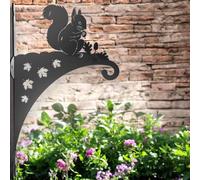 Epsom Door Handle Decorative Metal Hanging Basket Brackets - Heavy-Duty Wall Hooks for Garden Planters, Bird Feeders & Outdoor Décor - Fairy, Animal & Nature-Inspired Designs (Squirrel)