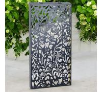 Epsom Door Handle Large Metal Hummingbird Solar Wall Panel 60 X 30 X 5 Cm Solar-Powered Outdoor Wall Art Weatherproof Led Garden Panel for Patio Fence Balcony Decor