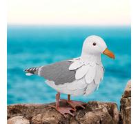 Epsom Door Handle Metal Bird Garden Sculptures - Handcrafted Outdoor & Indoor Decor - Weather-Resistant Seagull & Farmyard Ducks (Seagull)