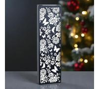 Epsom Door Handle Metal Narrow Solar Wall Panel with Butterfly Design Waterproof LED Light 60cm x 20cm x 5cm Decorative Solar Art for Garden Fence Patio and Outdoor Use