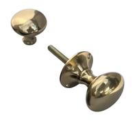 Epsom Door Handle Polished Brass Victorian Rim Knob, Solid Brass Rim Lock Knobs