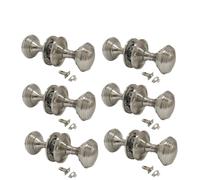Epsom Door Handle Queen Anne Reeded Mortice Door Knobs for Interior Doors - Round Internal Knob with Tubular Latch - Durable Satin Chrome Finish - 6 Sets