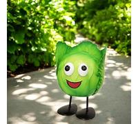 Epsom Metal Veggie Patch Pals - Tomato, Pepper, Carrot, Cabbage, Corn & Onion Designs | Fun Metal Garden Ornaments | Weatherproof Decorative Outdoor Figures for Planters & Vegetable Beds (Cabbage)