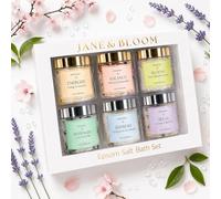 Epsom Salt Bath Gift Set - 6 Aromatherapy Blends with Essential Oils - Bath and Body Gift Set for Women, Stress Relief, Self-Care, Birthday, Valentine's Day Gifts - Jane & Bloom