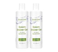Epsom Shower Gel with Added Magnesium - 500ml Body Wash for Cleansing and Revitalising Skin x 2