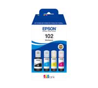 Epson 102 Black Cyan Magenta Yellow Ink Cartridge 1 x 127ml + 3 x 70ml Eco Tank - C13T03R640 - EcoTank - High Capacity