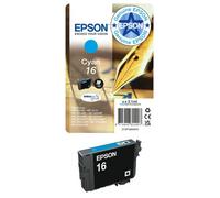 Epson 16 Cyan Pen & Crossword, Genuine, Durabrite Ultra Ink