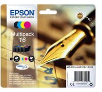 Epson 16 Pen and Crossword Black CMY Colour Standard Capacity Ink Cartridge 5ml 3x3ml Multipack - C13T16264012
