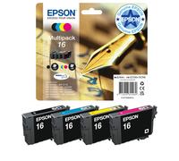 Epson 16XL Pen & Crossword Genuine Multipack, 4-colours Ink Cartridges, DURABrite Ultra Ink