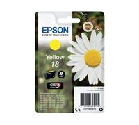 EPSON 18 ink cartridge yellow standard capacity 3.3ml 180 pages 1-pack blister without alarm