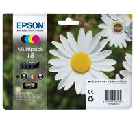 Epson 18 Daisy Genuine Multipack, 4-Colours Ink Cartridges, Claria Home Ink