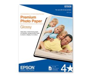 Epson 20 x 30cm 10ark Gloss White photo paper