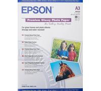 Epson 2357125 Premium Glossy Photo Paper, A3, 297 x 420mm, 255 g/m2, 20 Sheets,