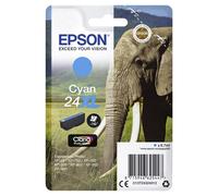 Epson Elephant Singlepack Cyan 24XL Claria Photo HD Ink