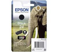Epson 24 Black Elephant Genuine, Claria Photo HD Ink Cartridge, Standard Capacity